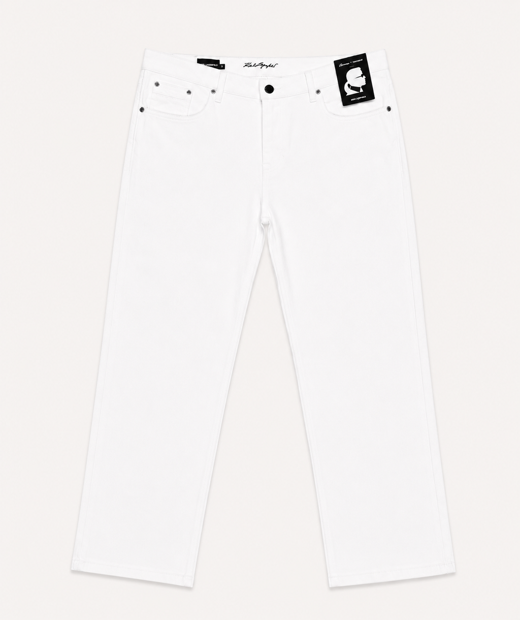 Karl Lagerfeld Signature White Denim