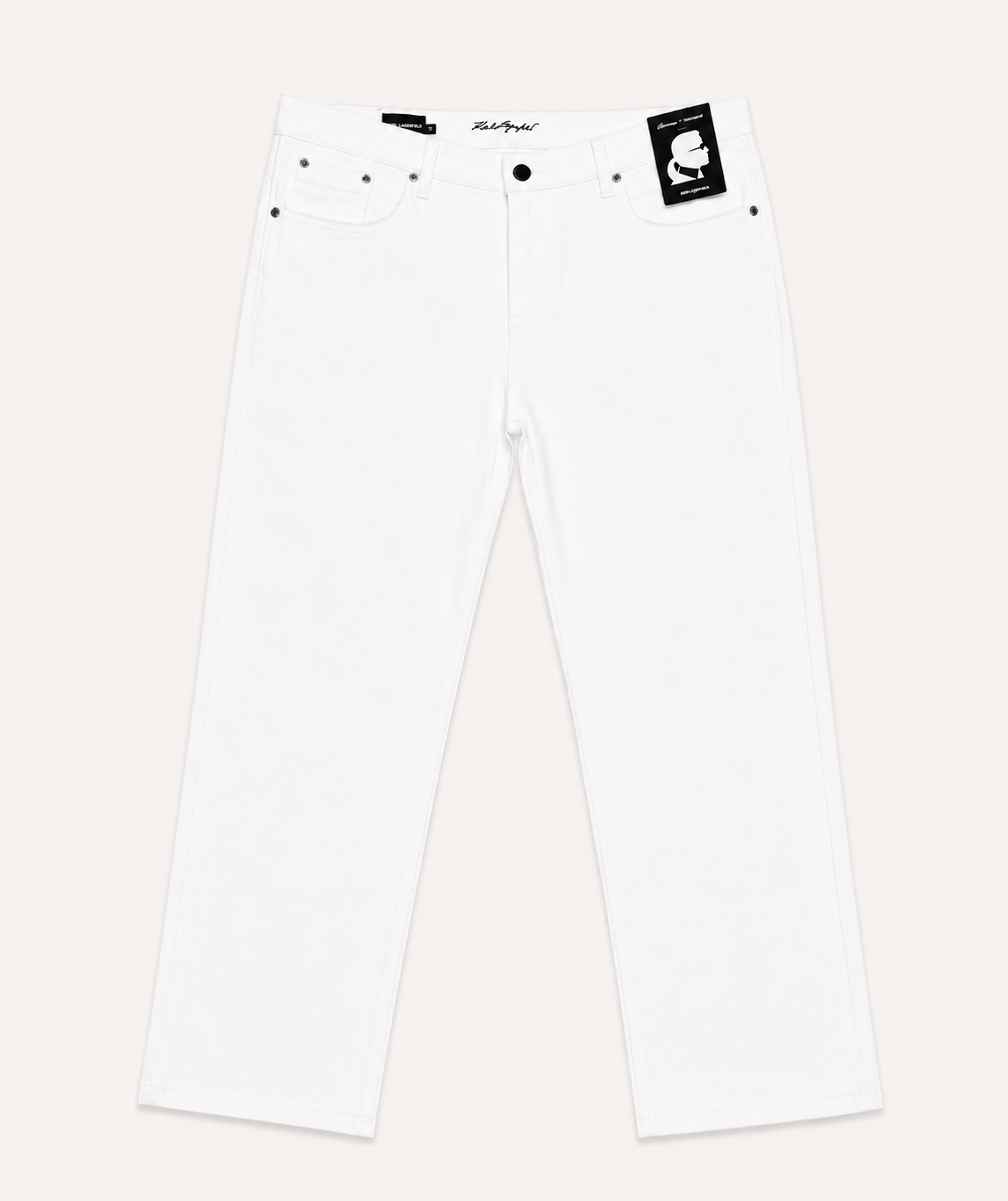 Karl Lagerfeld Signature White Denim