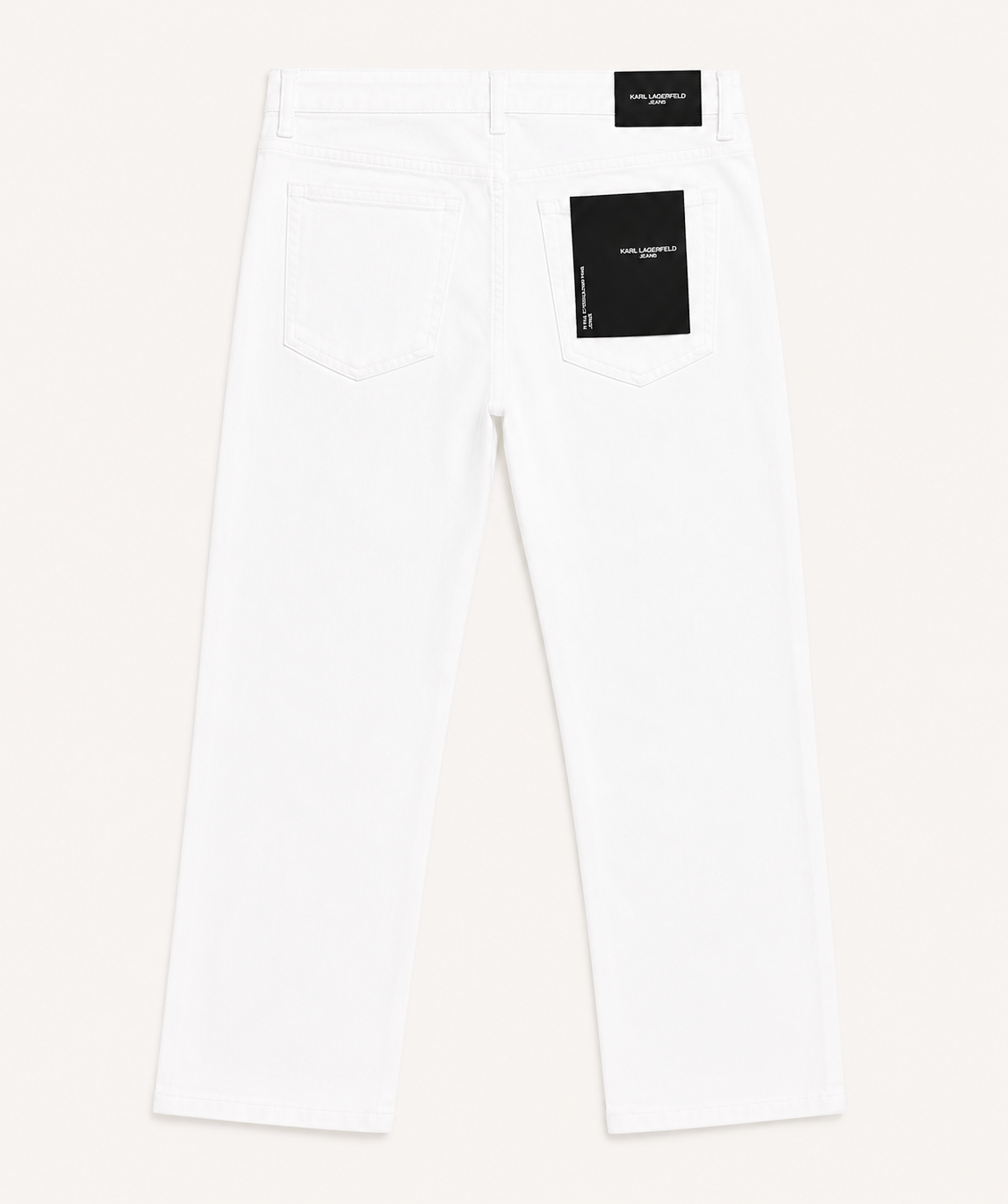 Karl Lagerfeld White Straight Pants