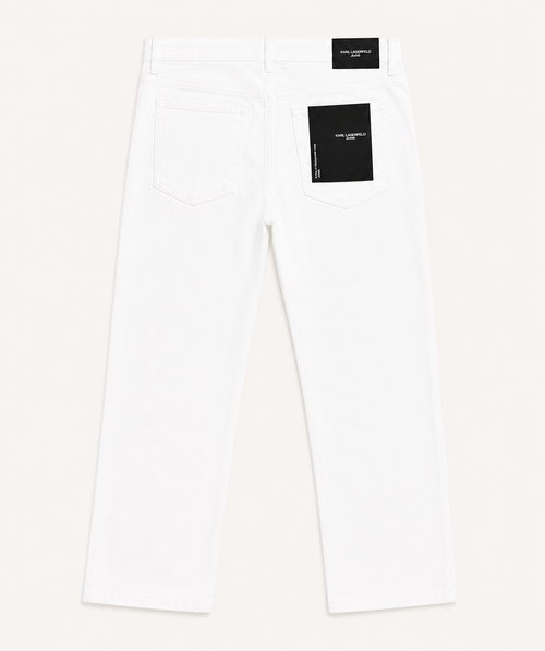 Karl Lagerfeld White Straight Pants
