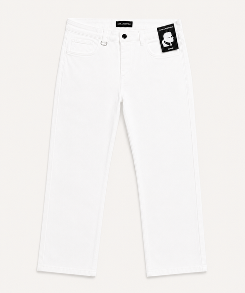 Karl Lagerfeld White Straight Pants